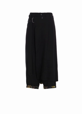 Core Essential HIDDEN YELLOW INKGLEN WRAP PANTS