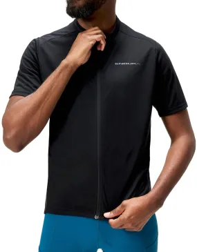 Endura Loop Short Sleeve Mens Cycling Jersey - Black quick-drying