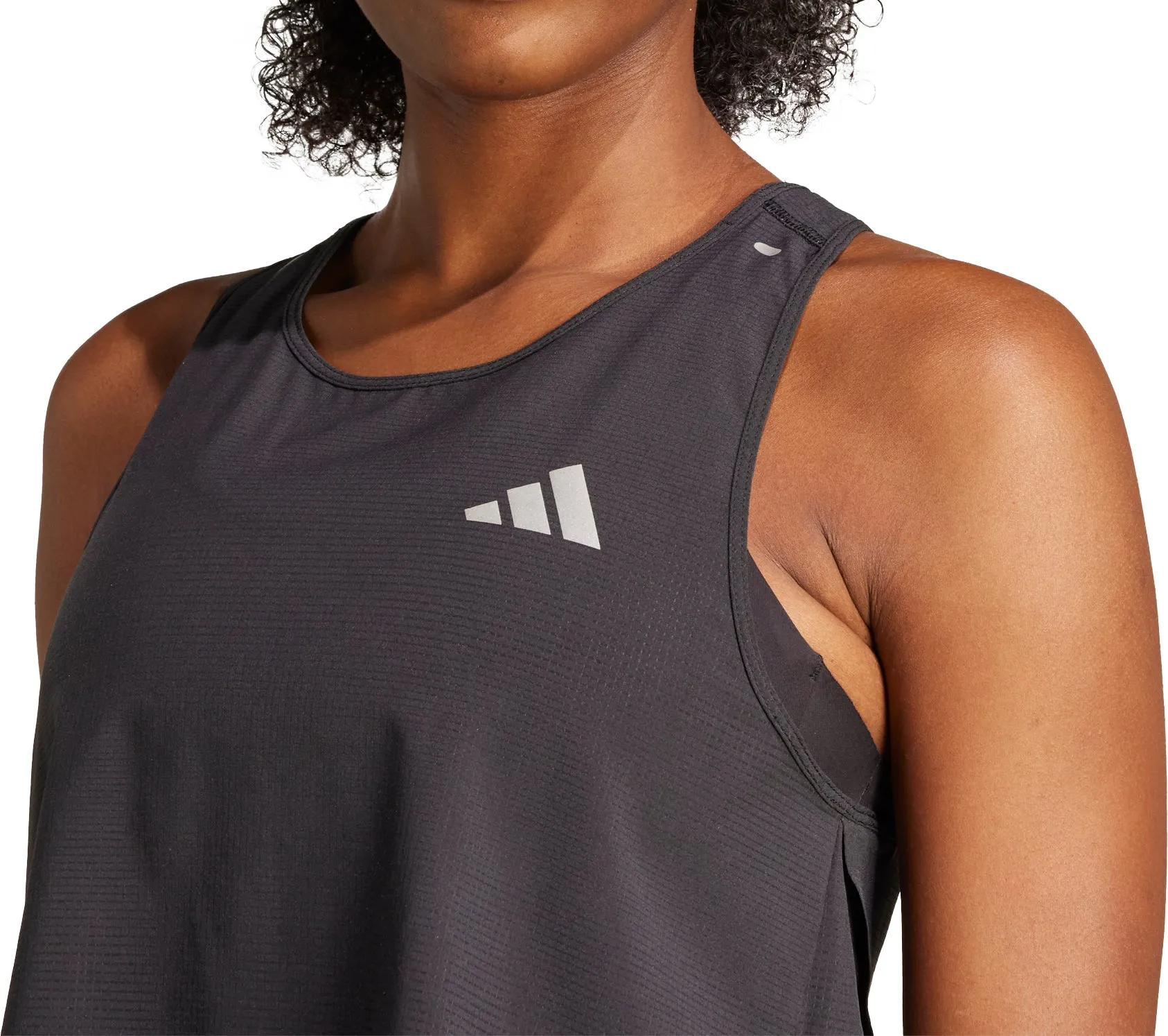 Holiday Style adidas ADI365 ClimaCool  Womens Running Crop Top - Black
