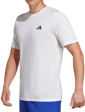 adidas Train Essentials Comfort Short Sleeve Mens Training Top - White Sustainable Smart Fit