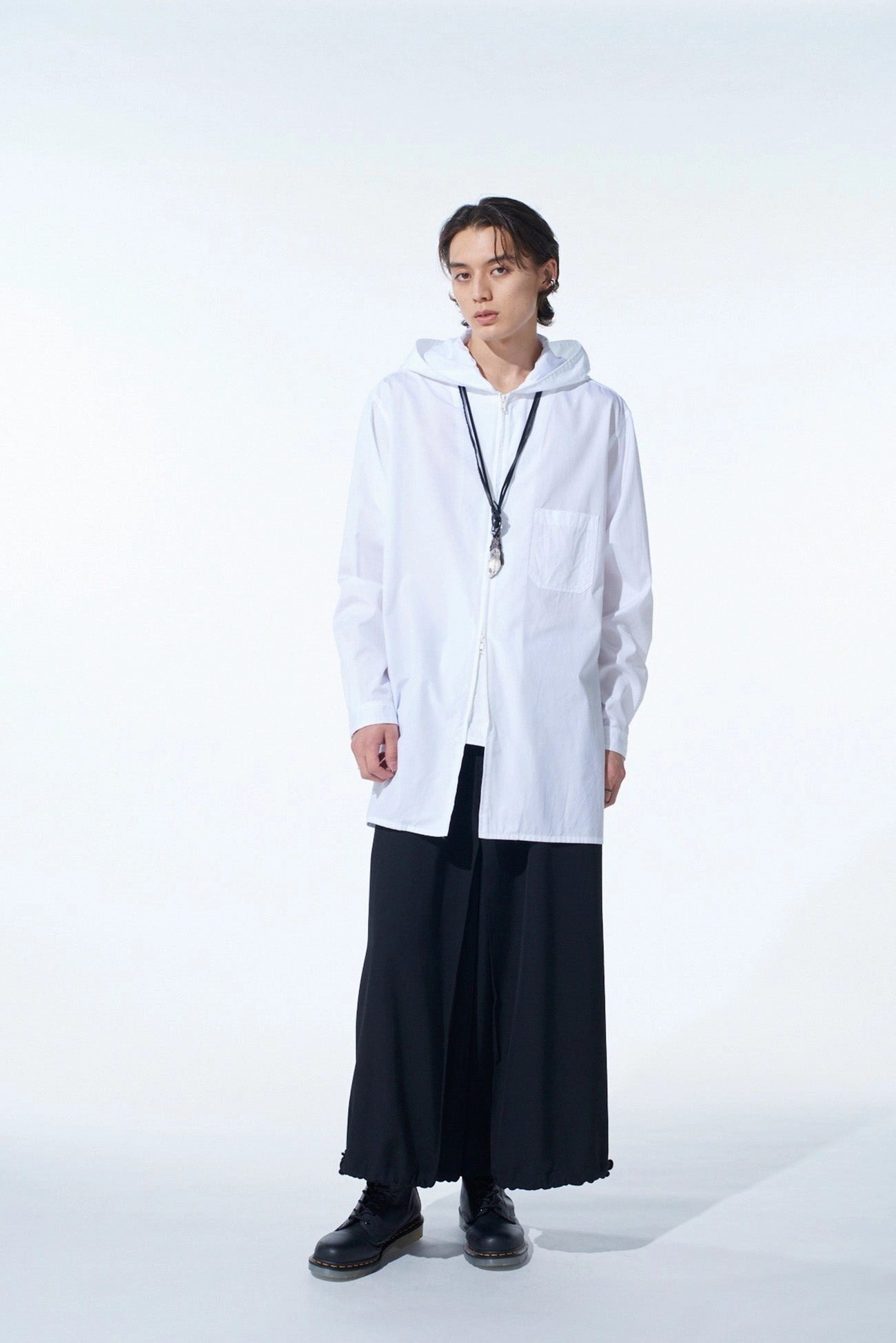 Non Iron Technology Quick Dry Wear WASHER WOOL GABARDINE HAKAMA BALLOON PANTS