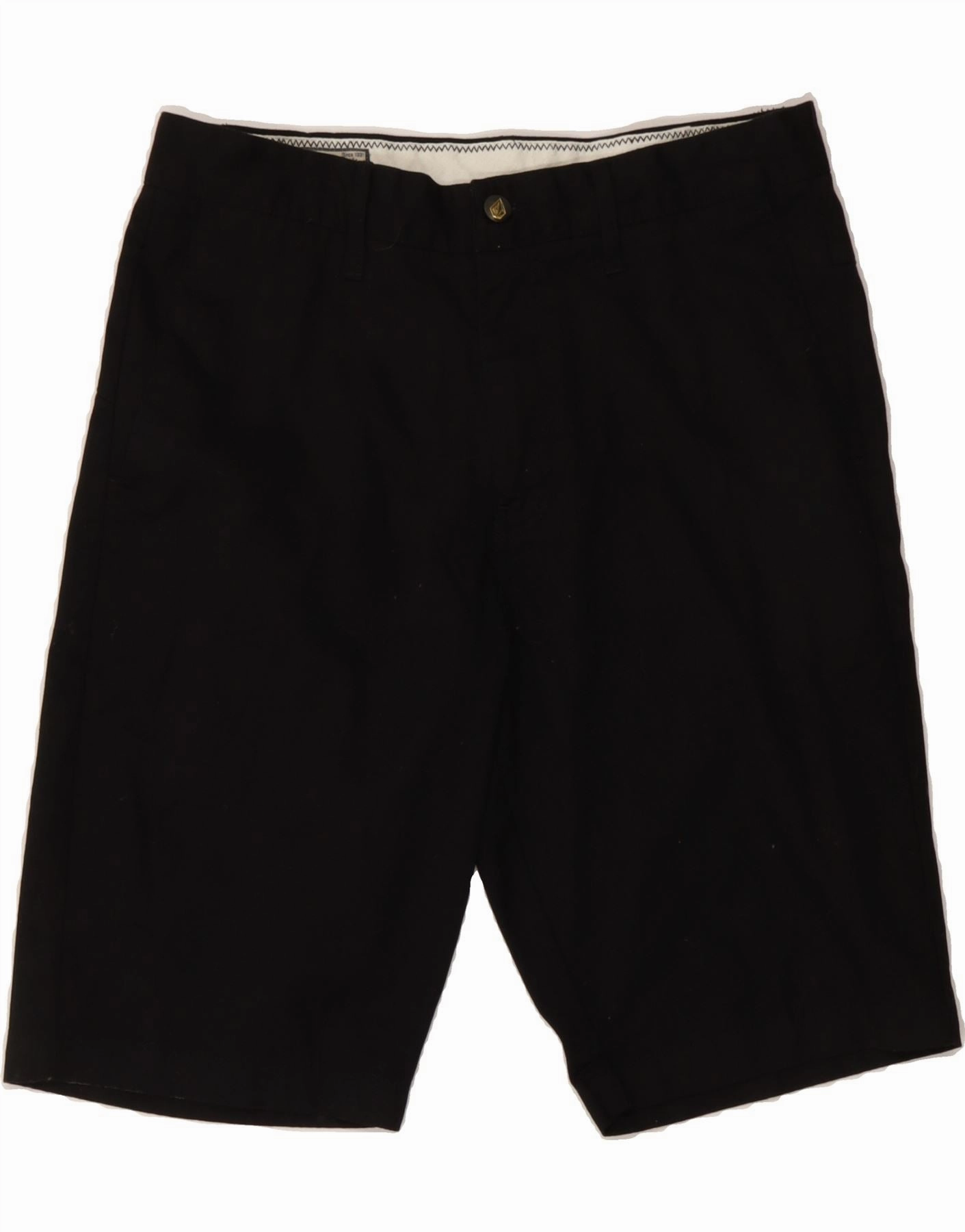 Comfy Fit VOLCOM Mens Chino Shorts W30 Medium  Black Cotton
