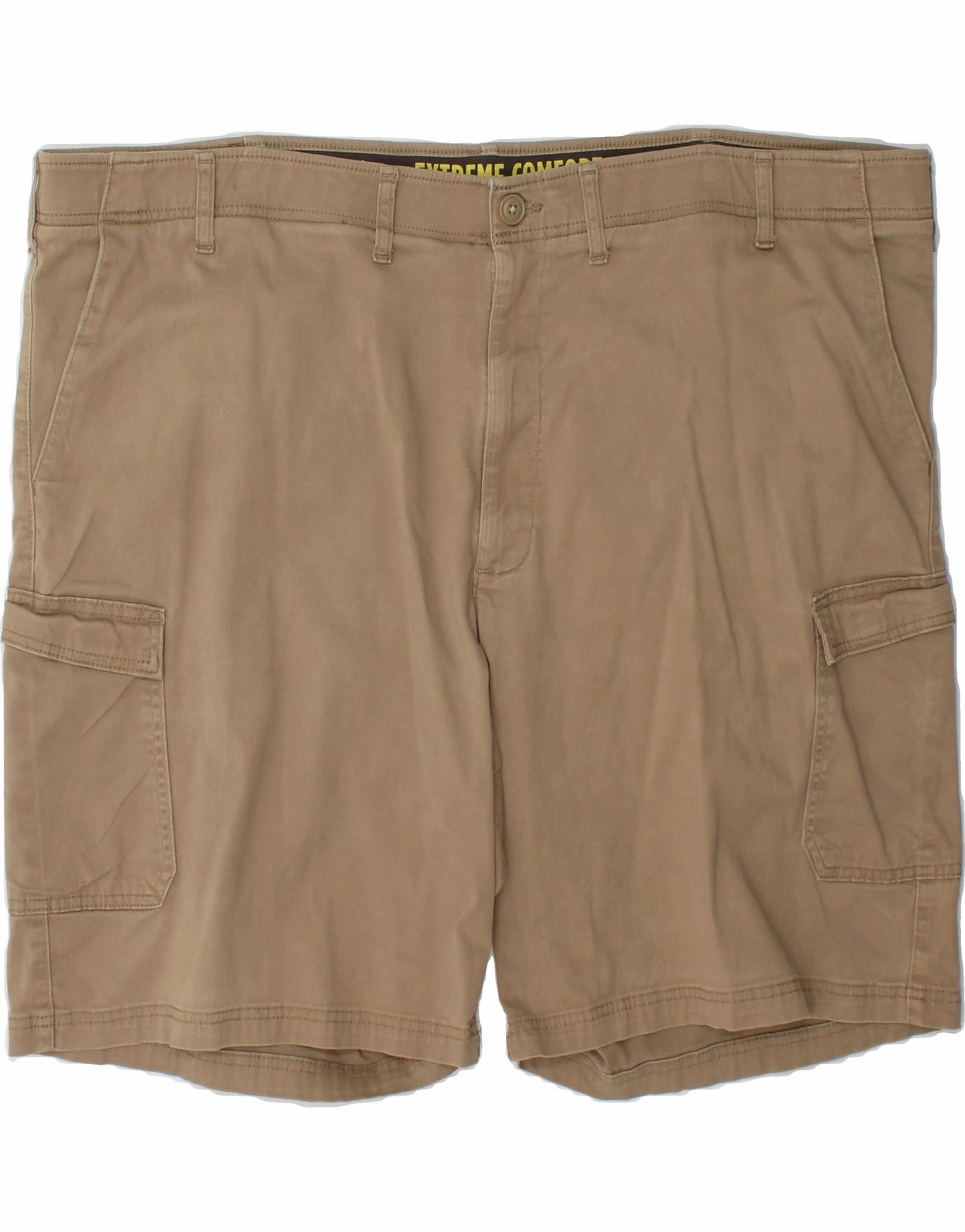 LEE Mens Extreme Comfort Cargo Shorts W50 4XL  Beige Cotton Rough texture Odor Resistant Coating
