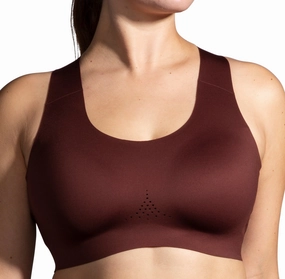 Posture Enhancing Structure Flexible Comfort Brooks Dare Crossback 2.0 Womens Sports Bra - Red