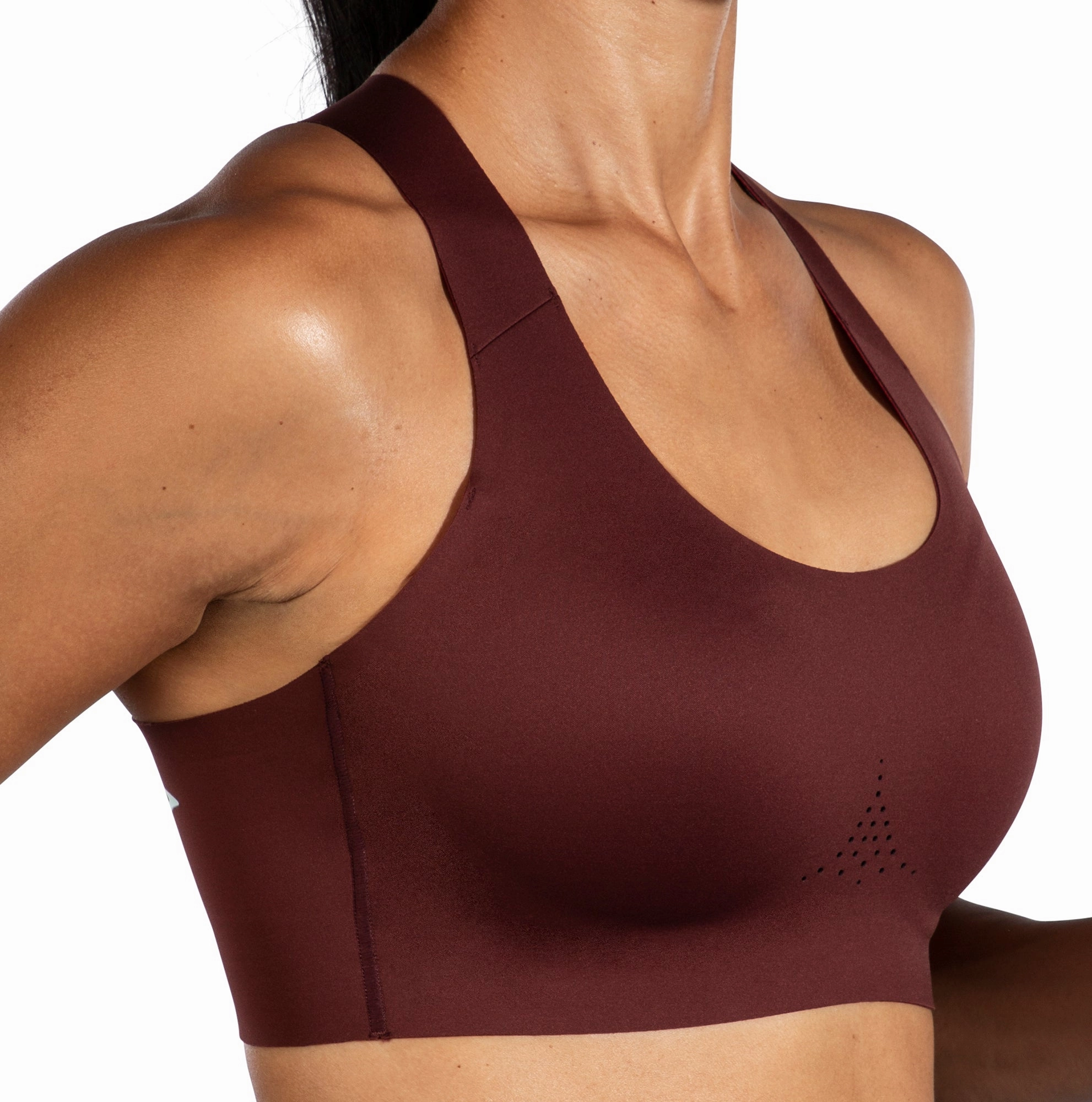 Brooks Dare Crossback 2.0 Womens Sports Bra - Red All Day Wear Comfort Odor Resistant Material