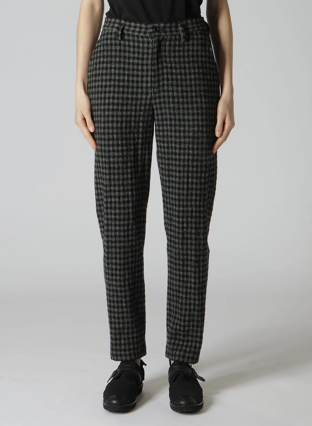FlexibleMobilityDesign SMALL HOUNDSTOOTH BASIC SLIM PANTS A