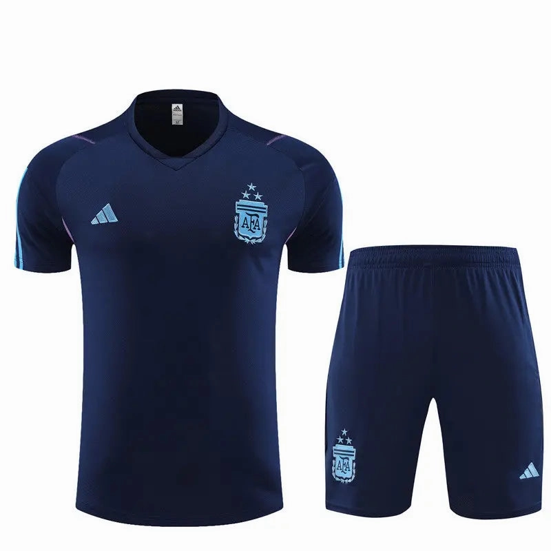 Argentina Short Sleeve Training Suit For Men T-shirt/short scrub VentedPaneling