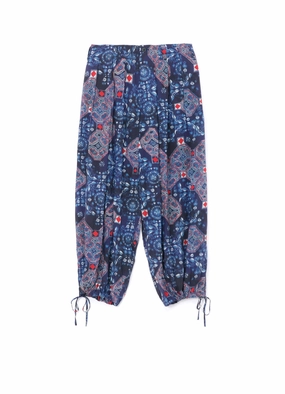 CHINOISERIE-C PRINTED DRAWSTRING BALLOON PANTS Move Comfort