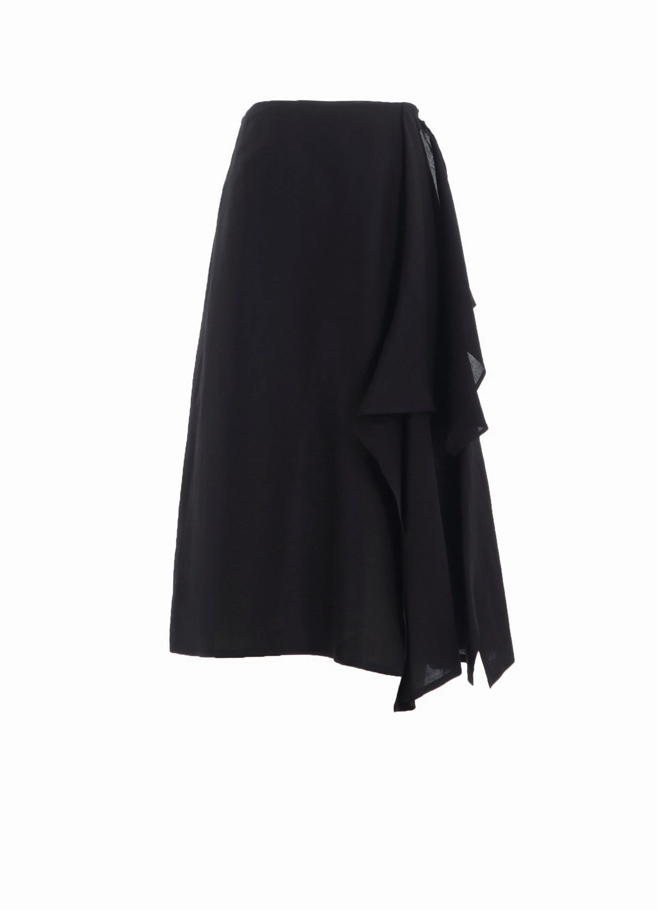 C/Li GABARDINE L DRAPED SKIRT ReinforcedStitching