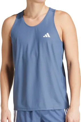 adidas Own The Run Mens Running Vest - Blue Practical