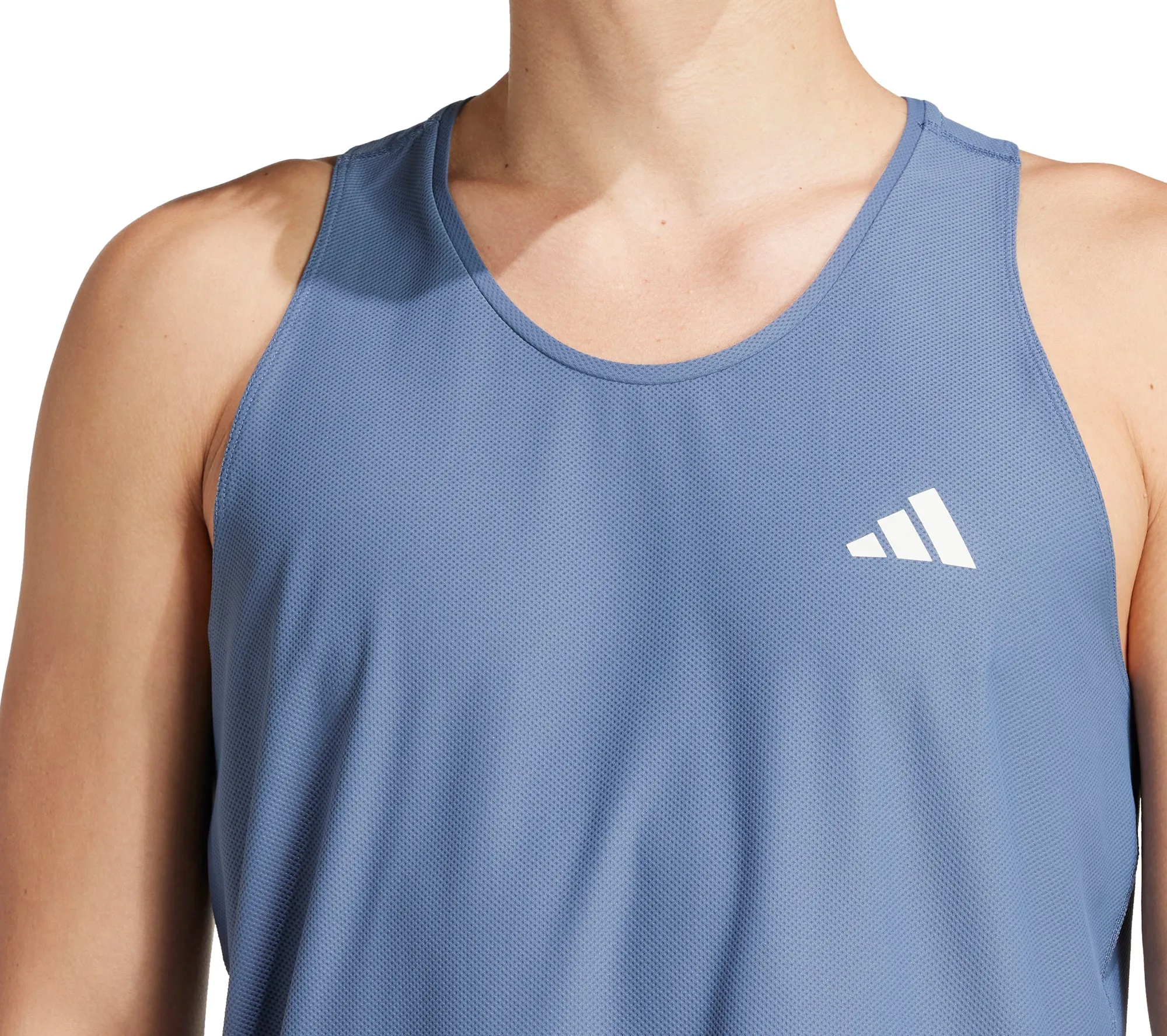 manned anti aircraft adidas Own The Run Mens Running Vest - Blue