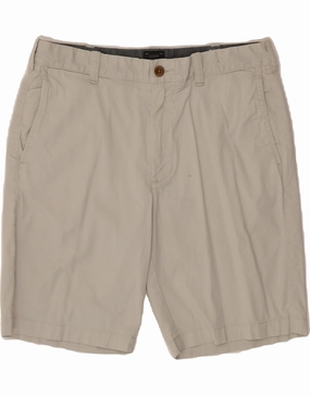 J. CREW Mens Chino Shorts W32 Medium Grey Cotton On-the-Go Shorts Seamless construction