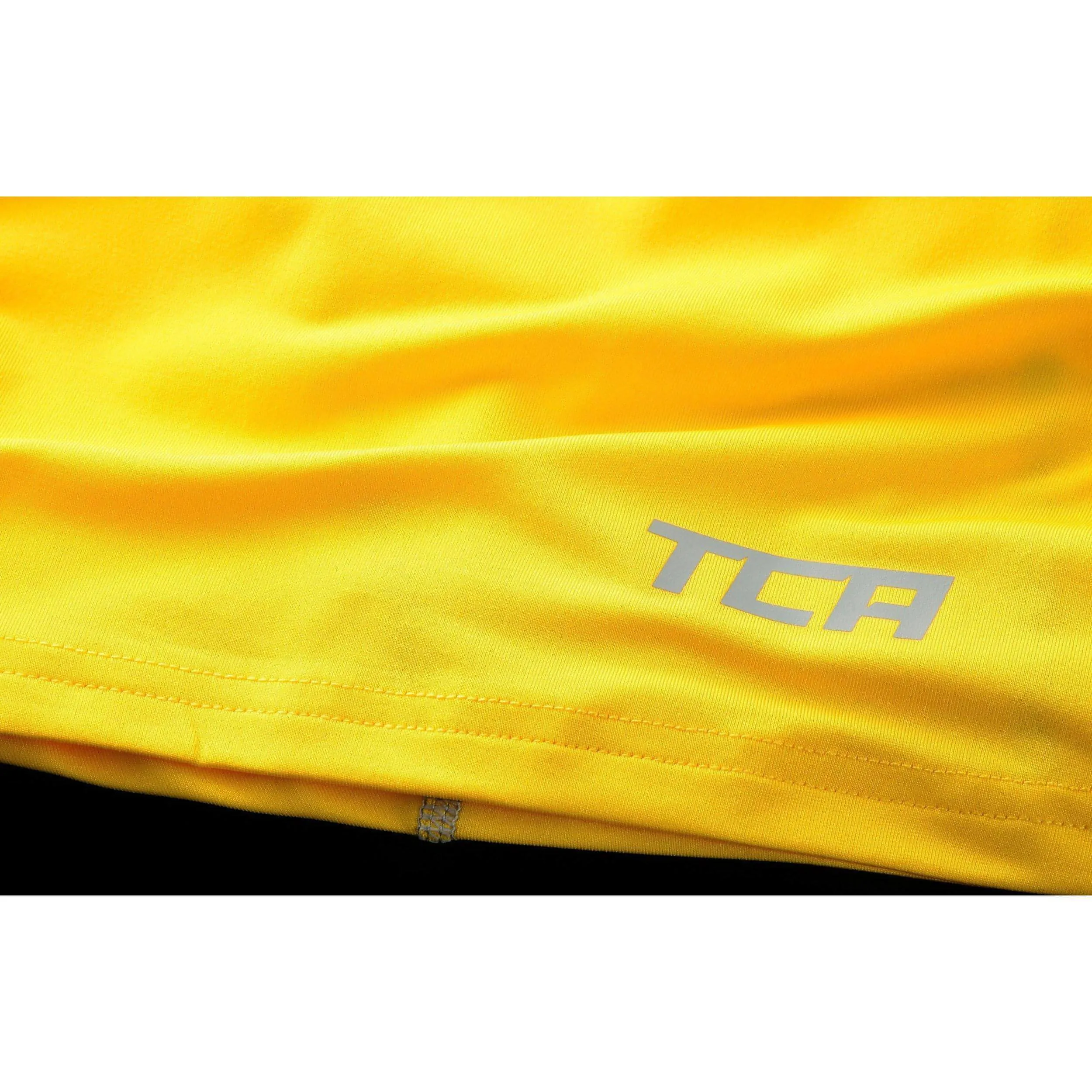 TCA Pro Performance Womens Short Sleeve Baselayer Running Top - Yellow Classic Style Fresh Trend