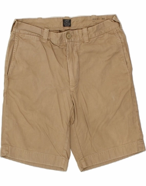 J. CREW Mens Chino Shorts W30 Medium Beige Cotton Simple Fit
