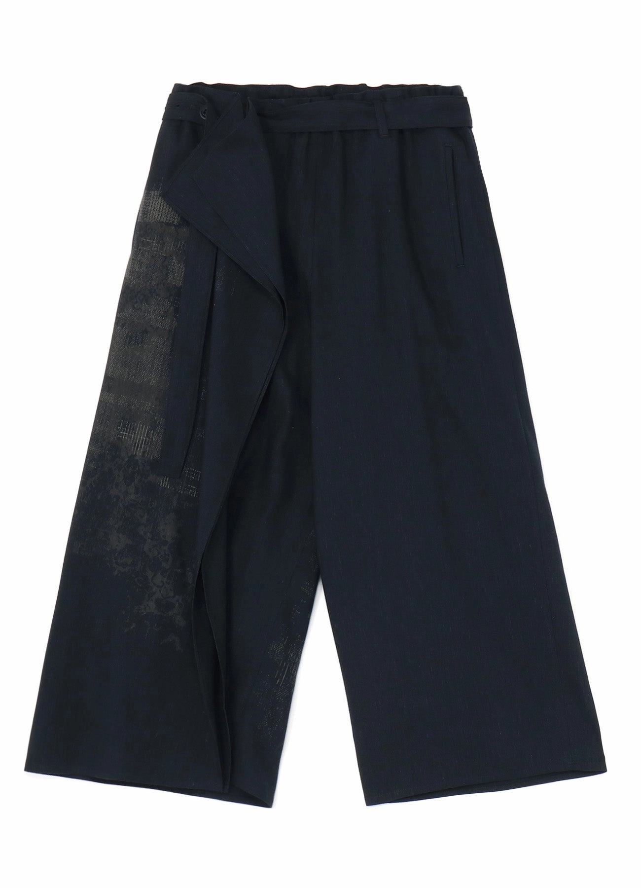 HOUNDSTOOTH BELTED PANTS Flexible Cut