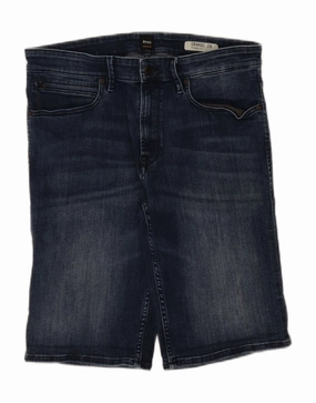 Weekend Style HUGO BOSS Mens Regular Fit Denim Shorts W33 Medium  Blue Cotton