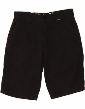 HURLEY Mens Chino Shorts W28 Small  Black Cotton WindResistantWeave