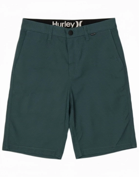 Chafe Resistant Seams All Purpose Fit HURLEY Mens Chino Shorts W28 Small  Blue Striped Polyester