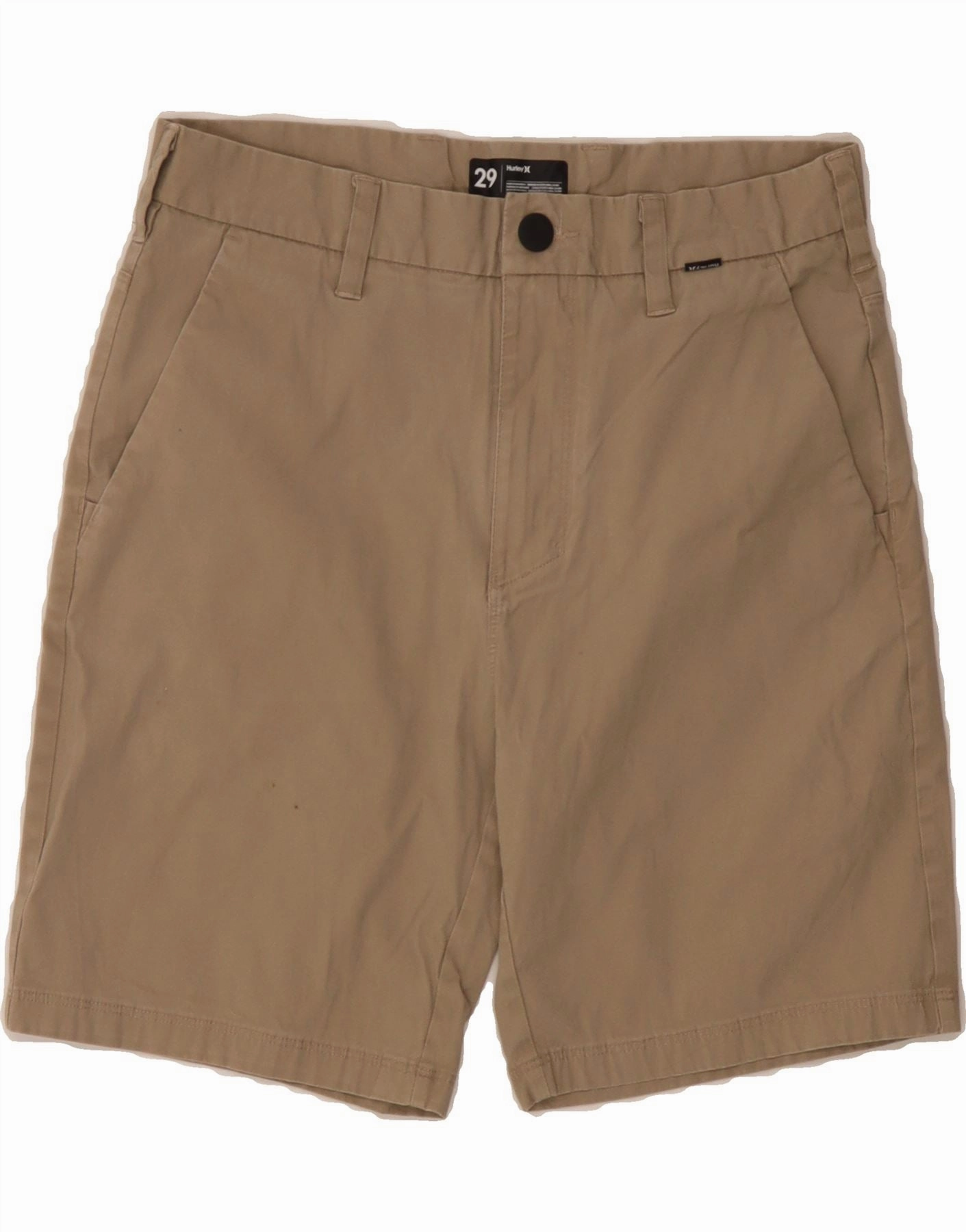 Airflow channels Universal Attachment Points HURLEY Mens Chino Shorts W29 Small Beige Cotton