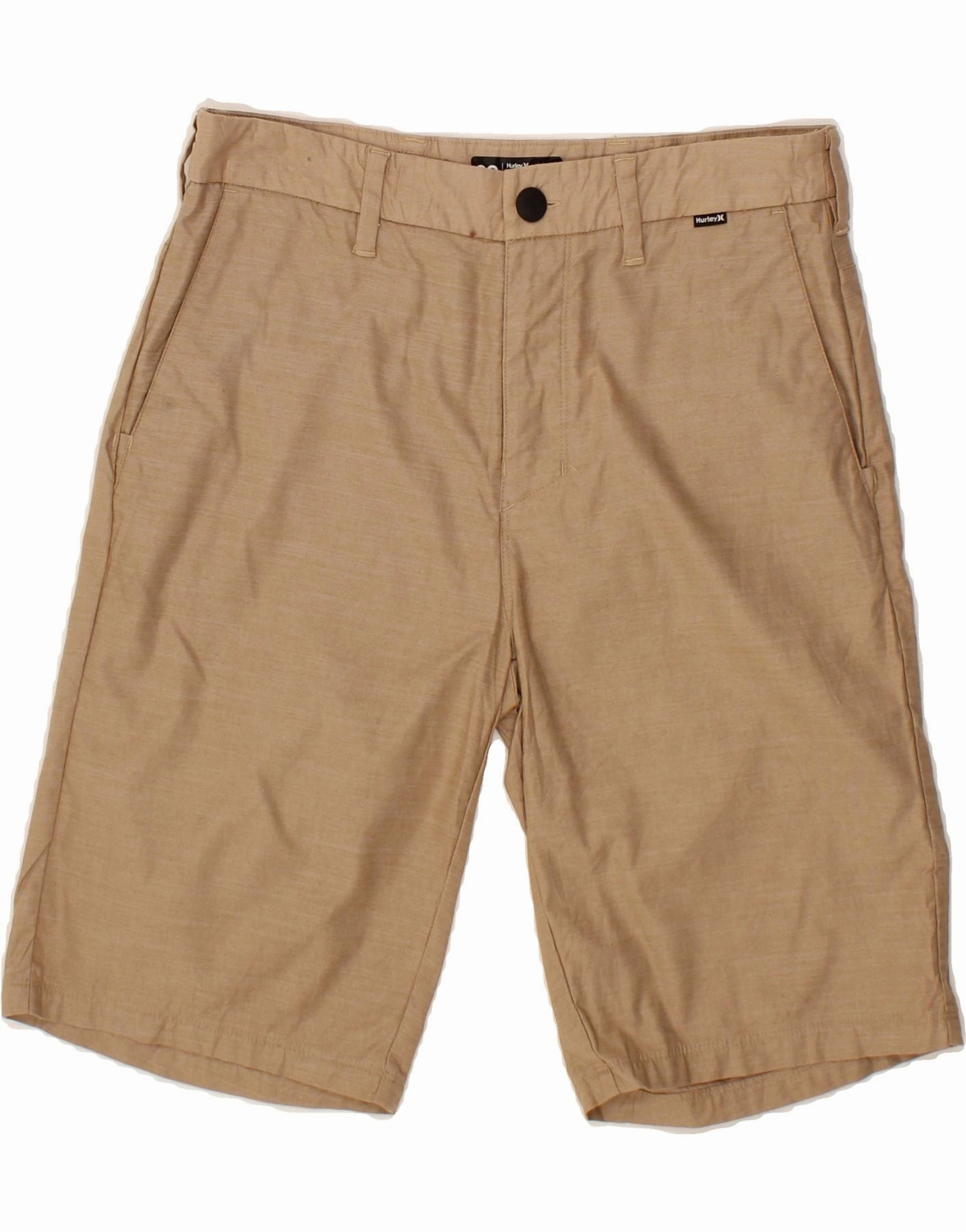 Animal Print HURLEY Mens Chino Shorts W29 Small Beige Cotton
