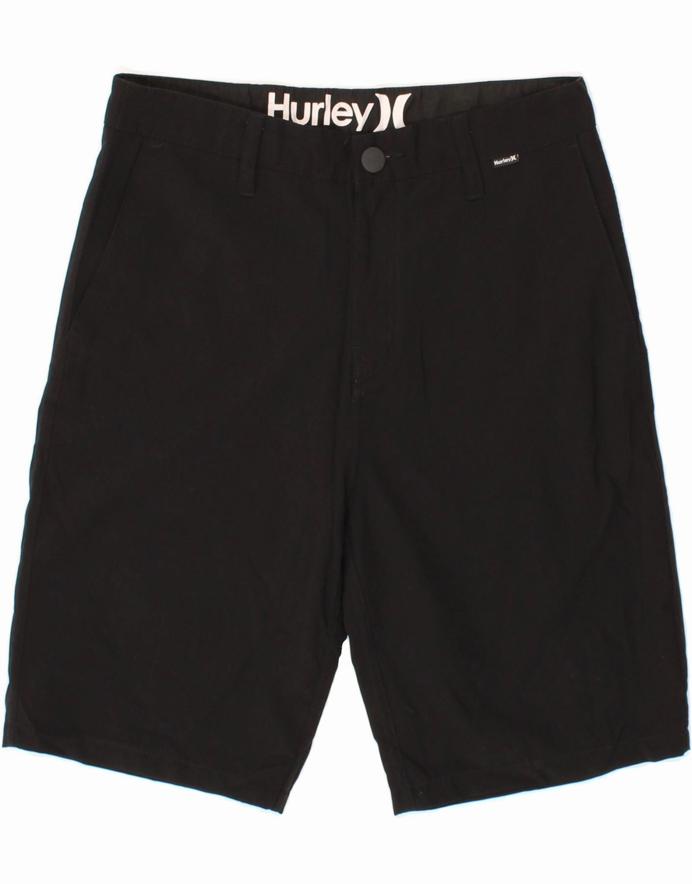 Outdoor Comfort Relax Fit Comfort HURLEY Mens Chino Shorts W29 Small Black Polyester