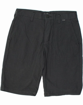 Summer Fun HURLEY Mens Chino Shorts W29 Small Grey Nylon