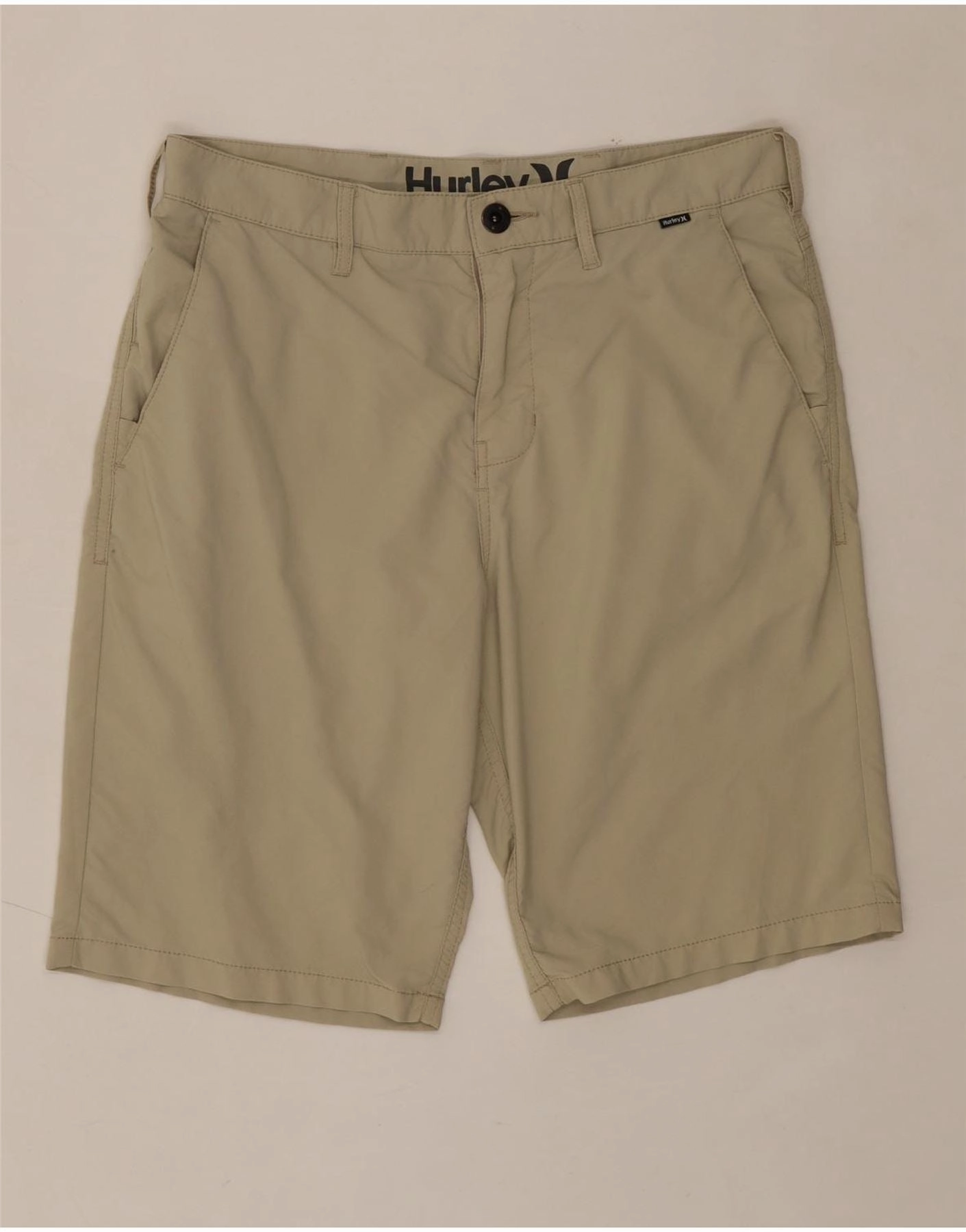 Sweat Resistant Coating HURLEY Mens Chino Shorts W30 Medium Beige Nylon