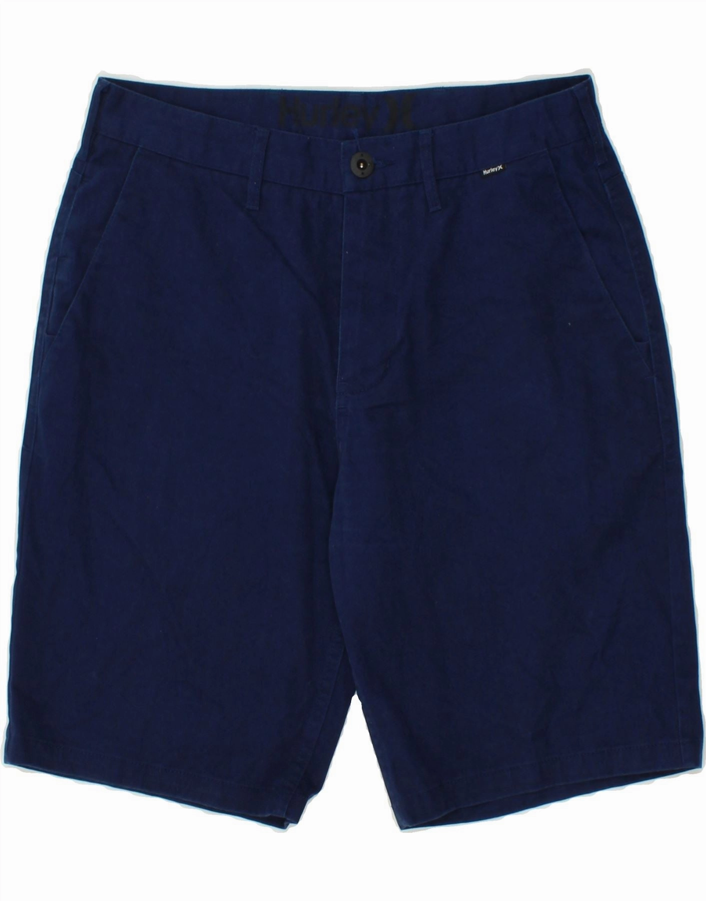 HURLEY Mens Chino Shorts W30 Medium Navy Blue Cotton Sustainable Everyday Ready