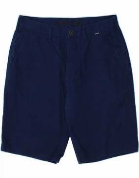 HURLEY Mens Chino Shorts W30 Medium Navy Blue Cotton Sustainable Everyday Ready