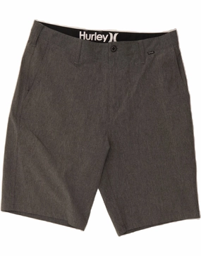 HURLEY Mens Chino Shorts W32 Medium Grey Polyester windproof