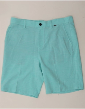 RipstopMaterial Compact Storage Feature HURLEY Mens Chino Shorts W36 Large Blue Polyester