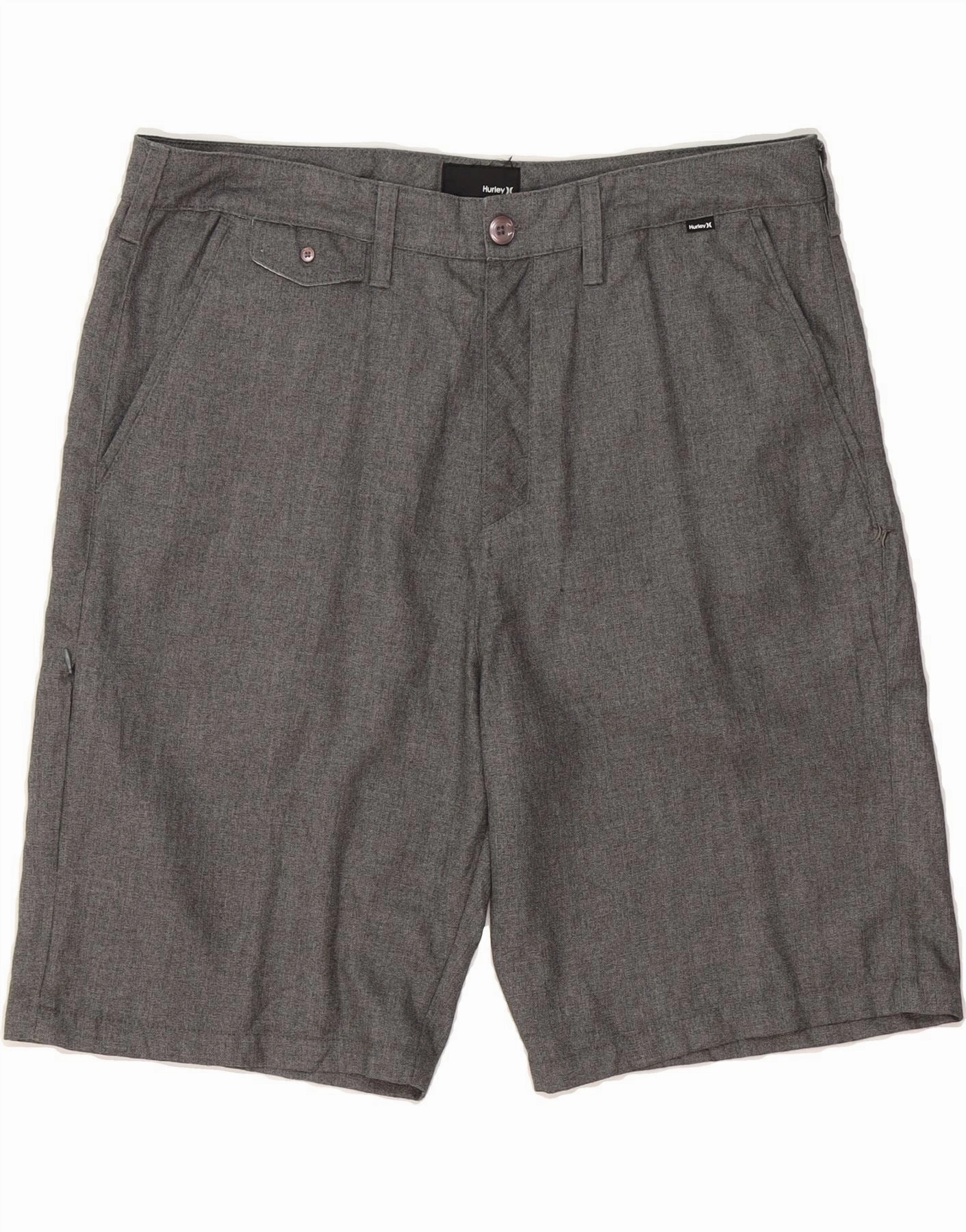 Bacterial Growth Prevention affordable choice HURLEY Mens Chino Shorts W36 Large Grey Polyester