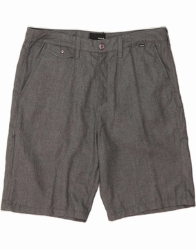 Bacterial Growth Prevention affordable choice HURLEY Mens Chino Shorts W36 Large Grey Polyester