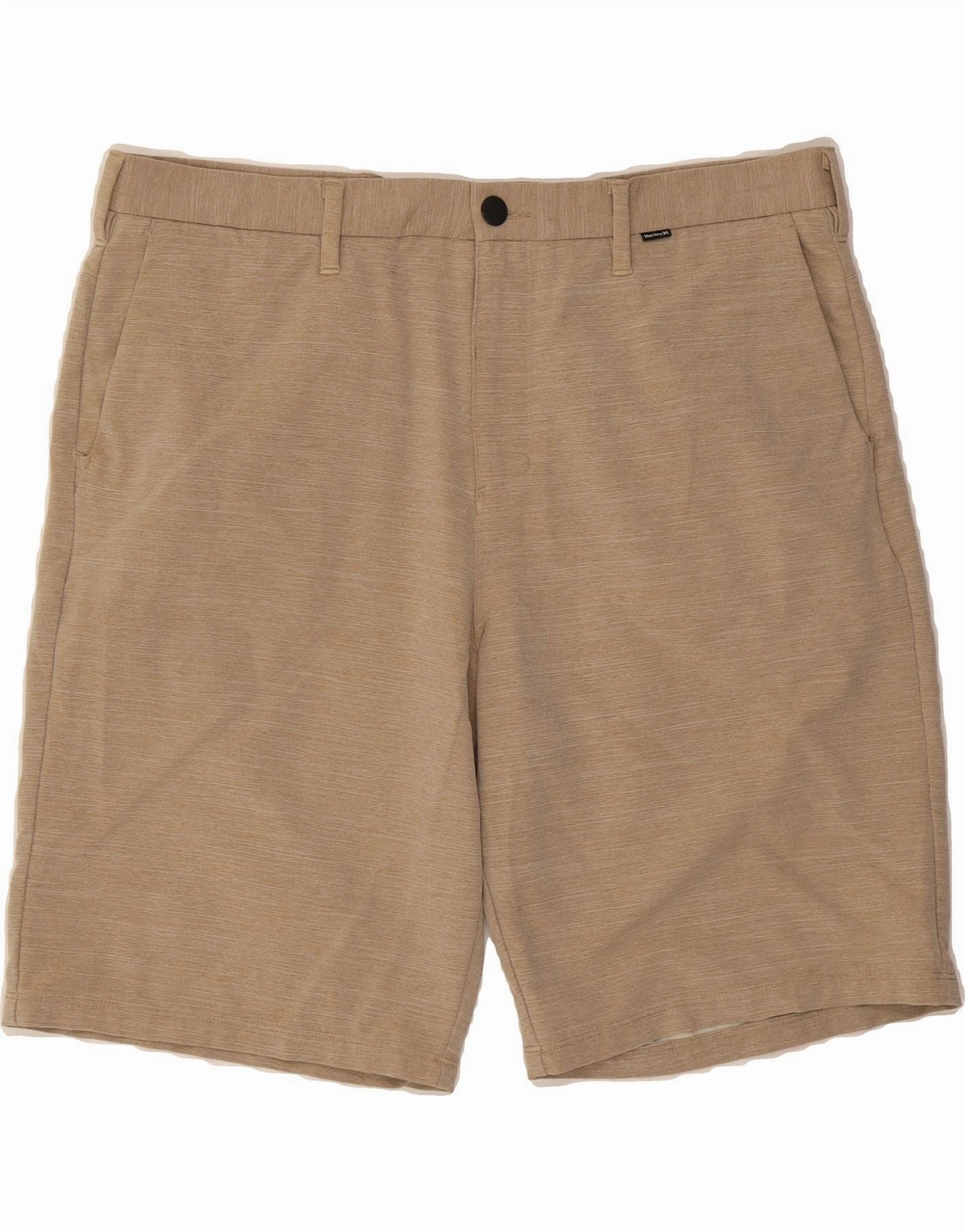 Light Comfort Body-Hugging Fit HURLEY Mens Chino Shorts W38 XL Beige Polyester