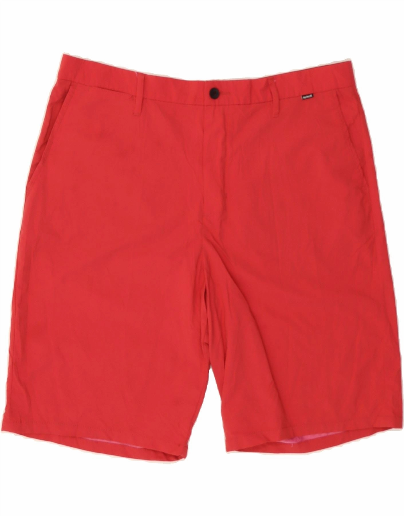 housewarming gift HURLEY Mens Chino Shorts W38 XL Red Nylon