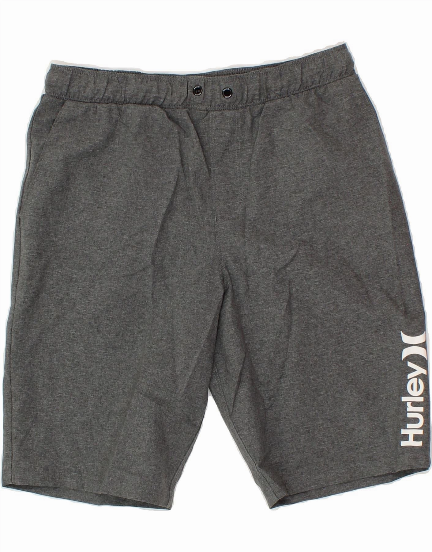 High Durability Weave dance clothing HURLEY Mens Graphic Chino Shorts Large W32 Grey Polyester