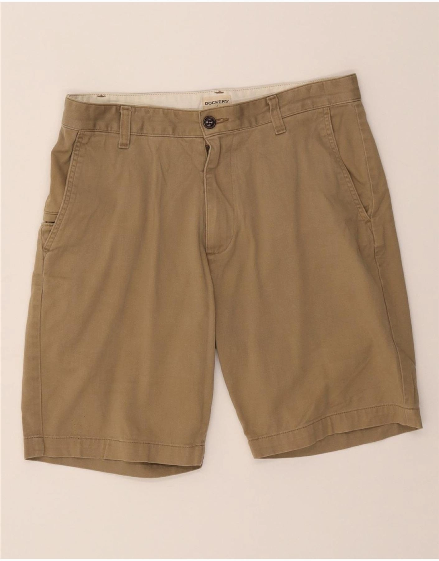 DOCKERS Mens Cargo Shorts W31 Medium Beige Cotton Tennis wear Core Stretch