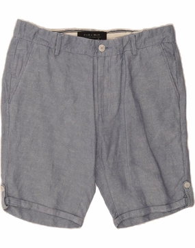 ZARA Mens Chino Shorts EU 40 Medium W31  Blue Moisture Wicking Lining Anti Pilling Surface