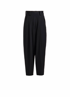 Comfy Essentials Wear WOOL GABARDINE SIDE OPEN PANTS