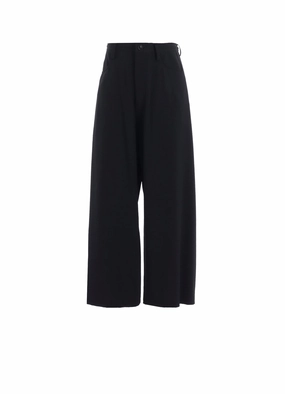 ReflectiveTrim WOOL SERGE LONG STRAIGHT PANTS