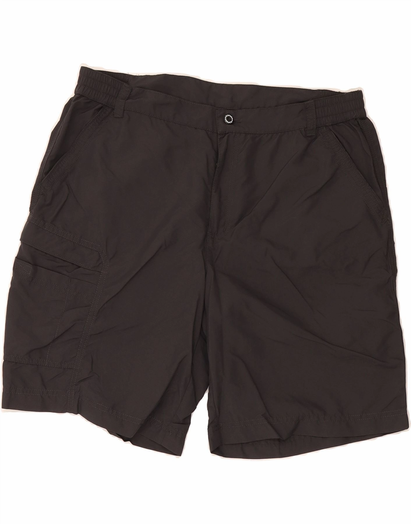 Flexible Waist Silk Touch ICEPEAK Mens Cargo Shorts XL W36  Grey Polyamide