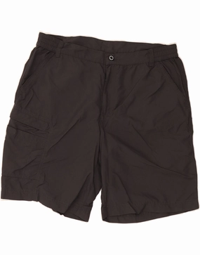 Flexible Waist Silk Touch ICEPEAK Mens Cargo Shorts XL W36  Grey Polyamide