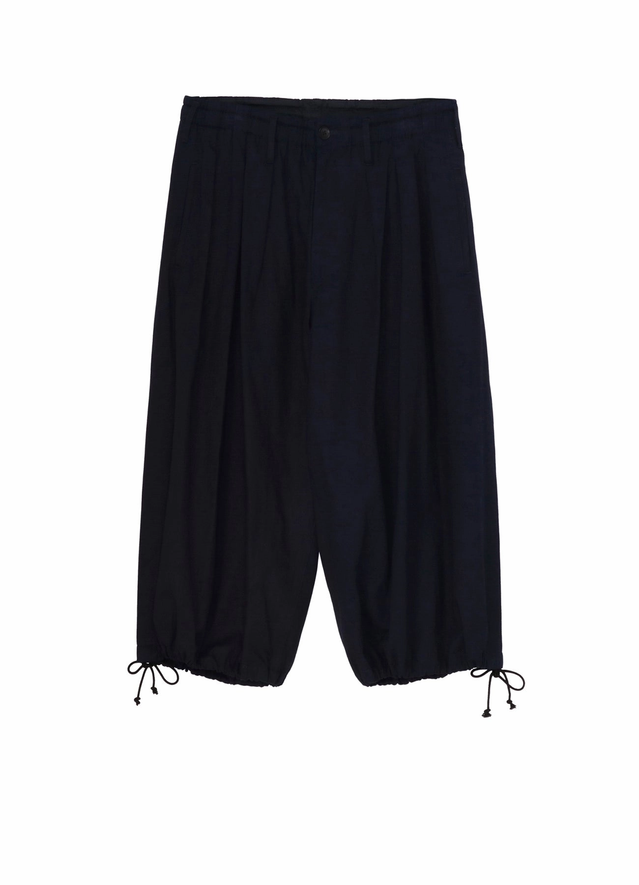 Fashionable Cut Flattering Fit INDIGO DYED COTTON TWILL BALLOON PANTS