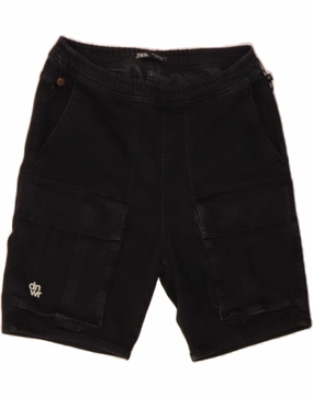 Weekend Style Bold Patterns ZARA Mens Cargo Shorts Medium W30 Black