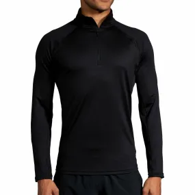 Smart Fashion Brooks Dash Half Zip Long Sleeve Mens Running Top - Black