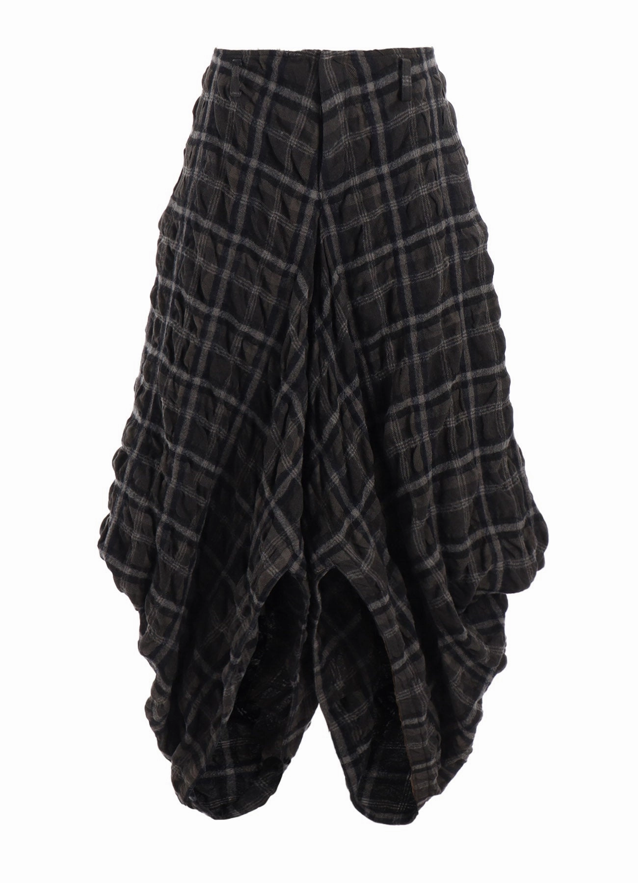 INK DYEING PLAID BOX PANTS B Flexible Motion AntiStaticTreatment