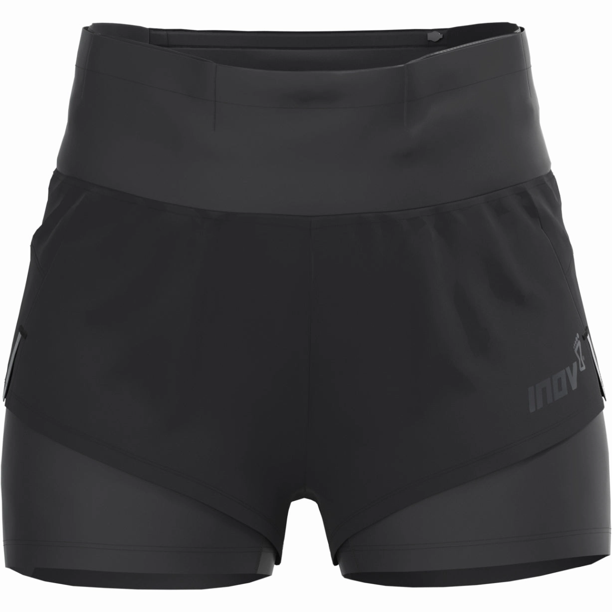 Inov8 TrailFly Ultra 3 Inch 2 in 1 Womens Running Shorts - Black desert style
