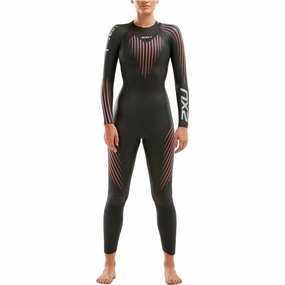 NeutralBuoyancyDesign AdjustableCollarClosure 2XU P:1 Propel Womens Wetsuit - Black