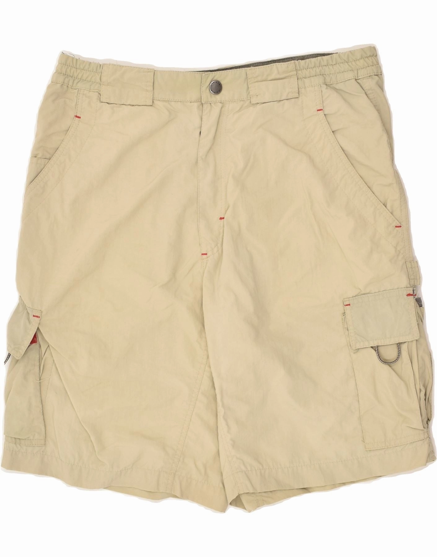 INVICTA Mens Cargo Shorts W34 Large Beige Fun Design