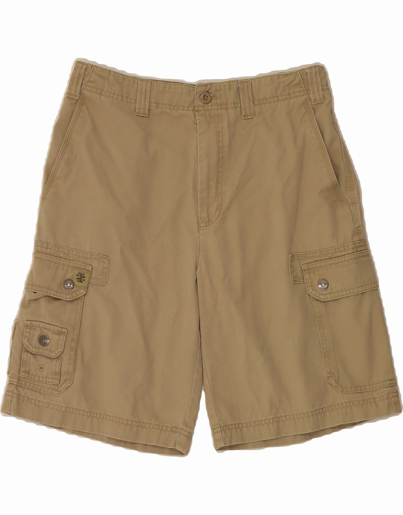 Water resistant coating Quick Wear IZOD Mens Cargo Shorts W32 Medium Khaki Cotton